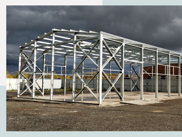 Двускатные ангары в Электросталь от 608 руб. за квадрат