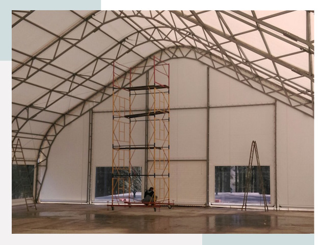 Шатровые ангары в Электростали