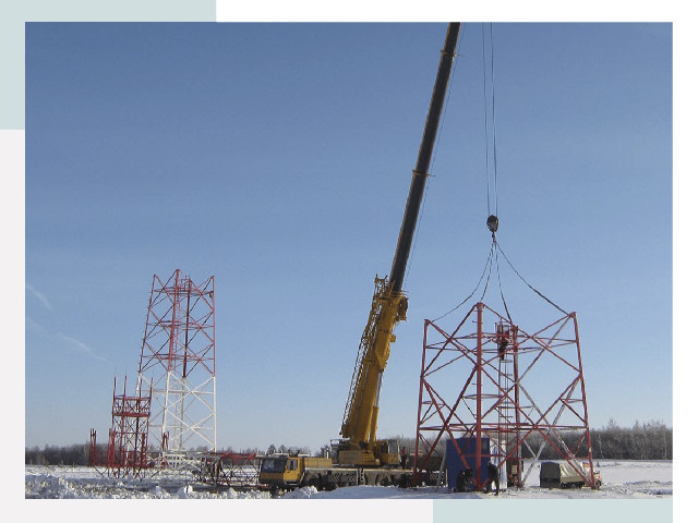 Монтаж вышек связи в Электростали