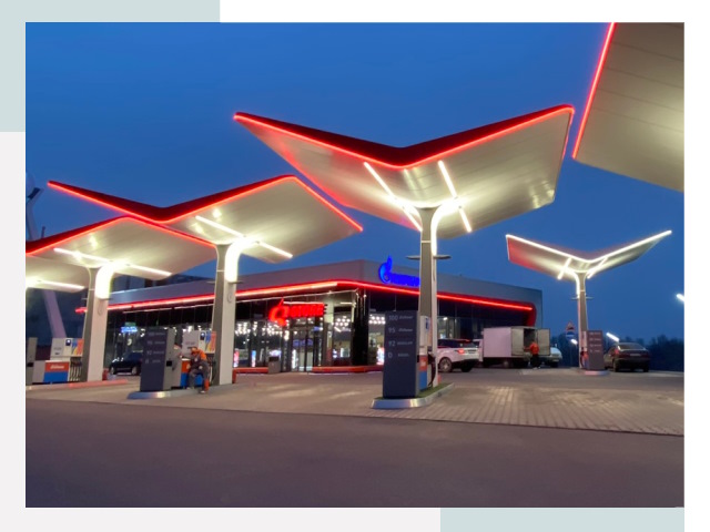 Навесы для АЗС в Электростали