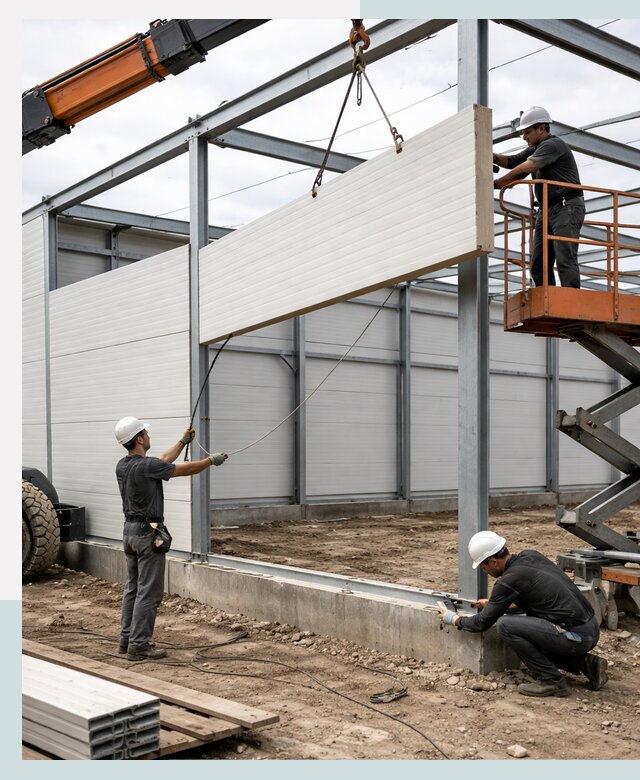 Строительство складов из сэндвич панелей в Электростали под ключ